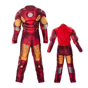 Detský kostým Svalnatý Iron man s maskou 110-122 M