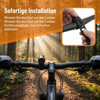 2 úchyty na svetlá na bicykel, silikónový pásik na bicykel