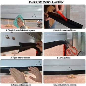 Univerzálne tesnenie garážových brán, viacúčelový gumový tesniaci pásik pre garážové brány, gumový