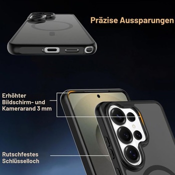 Magnetické pouzdro AOKUMA pro Samsung Galaxy S26 Ultra MagSafe, se 2 ochrannými skly z tvrzeného
