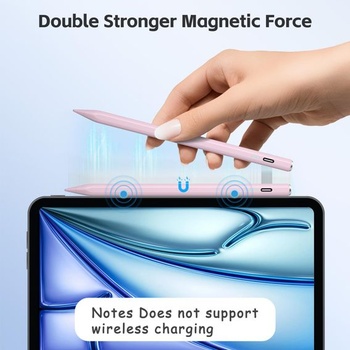 Stylus pre iPad 2018–2026, 13-minútové rýchle nabíjanie, rozpoznanie dlane, ružový
