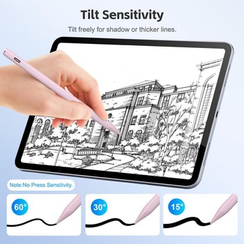 Stylus pre iPad 2018–2026, 13-minútové rýchle nabíjanie, rozpoznanie dlane, ružový