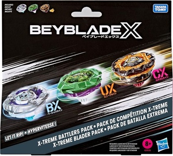 Súprava Hasbro Beyblade X X-Treme Battlers obsahuje 3 herné hračky Takara Tomy Beyblade X Battling