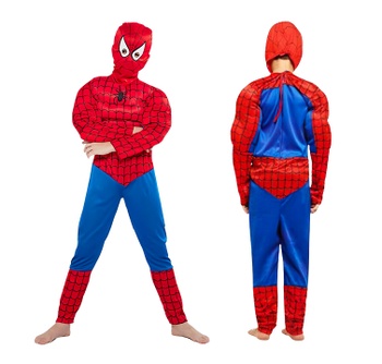 Detský kostým Svalnatý Spiderman 122-134 L
