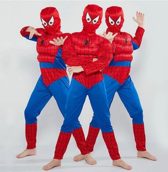 Detský kostým Svalnatý Spiderman 122-134 L