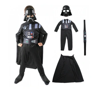 Detský kostým Star wars Darth Vader s doplnkami 122-134 L