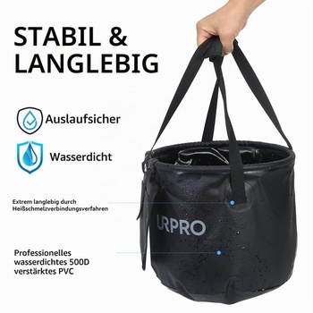 Skladacie vedro, 20l skladacie vedro na vodu, ľahké, prenosné, na rybárčenie, kempovanie, vonkajšie