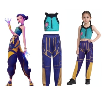 Detský kostým Demon Hunters K-pop Zoey 122-134 L