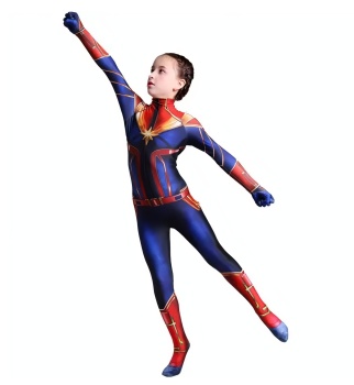 Detský kostým Superhrdinka Captain Marvel 122-134 L