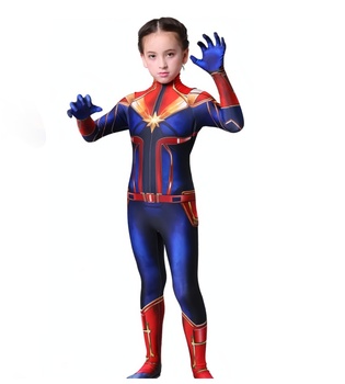 Detský kostým Superhrdinka Captain Marvel 122-134 L