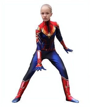 Detský kostým Superhrdinka Captain Marvel 122-134 L