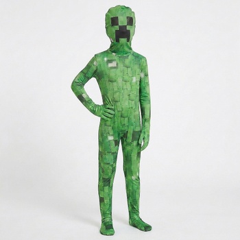 Detský kostým Minecraft Creeper Premium s maskou 122-134 L