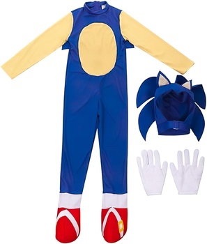 Detský kostým Sonic s maskou a rukavicami 104-110 S