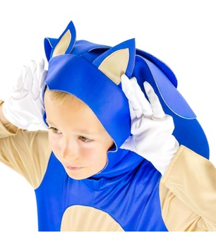 Detský kostým Sonic s maskou a rukavicami 104-110 S