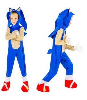 Detský kostým Sonic s maskou a rukavicami 104-110 S