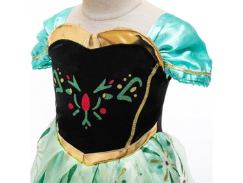 Detský kostým ANNA Frozen Premium 122-128 L