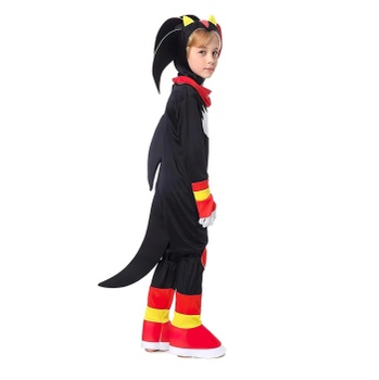 Detský kostým Sonic Shadow s maskou a rukavicami 116-128 M