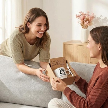 Dárek k 30. narozeninám pro ženy – personalizovaný keramický hrnek na kávu, 260 ml, včetně lžičky a