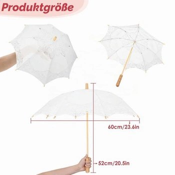 Krajkový deštník svatební Buachois Ø 60 cm