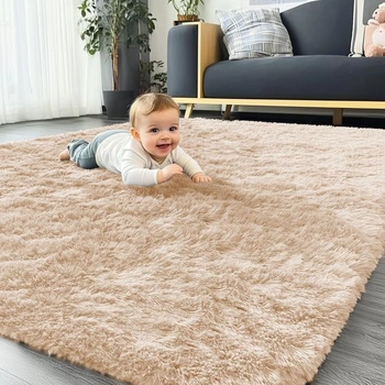 Koberec Homaxy vysoký vlas 120×160cm - khaki