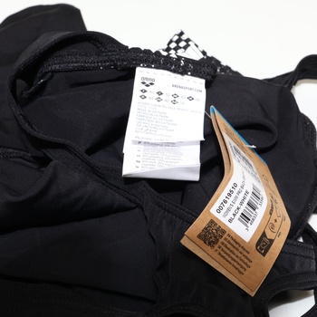 Dámske jednodielne plavky Arena Damen Scratch Control Pro Back B (balenie po 1 ks) 44 čierno-biele