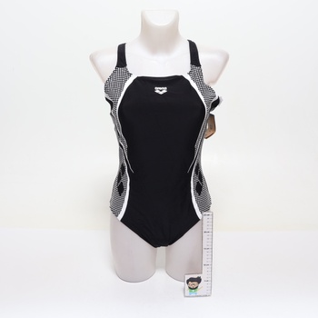 Dámske jednodielne plavky Arena Damen Scratch Control Pro Back B (balenie po 1 ks) 44 čierno-biele
