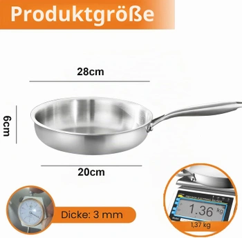 DELARLOCHEF Pánev u ušlechtilé oceli 28cm