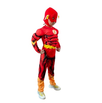 Detský kostým Svalnatý Flash s maskou 122 - 134 L