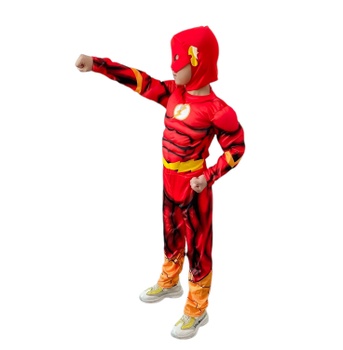 Detský kostým Svalnatý Flash s maskou 122 - 134 L