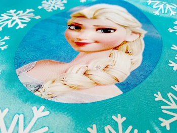 Detský karnevalový prevlek Frozen Elsa s vločkami 2v1