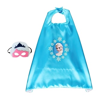 Detský karnevalový prevlek Frozen Elsa s vločkami 2v1
