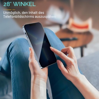 Sada 3 ochranných fólií na displej pre iPhone 13 Pro s ochranou proti rozptylu obrazu na celú