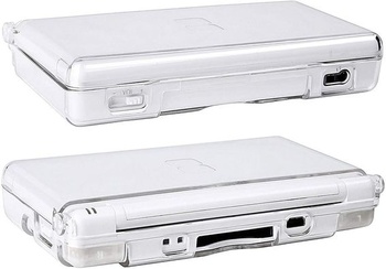 Kompletný kryt/púzdro pre Nintendo DS Lite NDSL, náhradné diely pre opravy krytu (priehľadné)