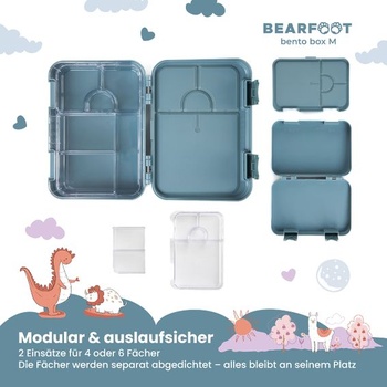Box na svačinu Bearfoot modrý