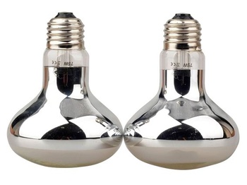 LUCKY HERP Tepelná lampa na plazy, balení 2 ks (75 wattů)