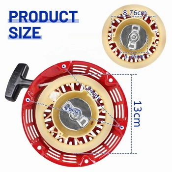 Startér DBREAKS pro Honda GX120 GX160 GX200 GX140 červený 160mm červený