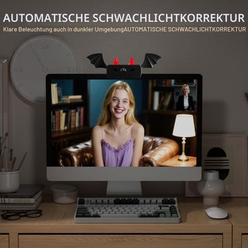 Webová kamera Diccik Full HD 1080p, USB PC kamera s dvoma mikrofónmi, Plug & Play pre stolný