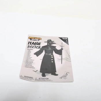 Pánsky kostým Doktora Čierneho moru od Spooktacular Creations s klobúkom, maskou, šálom, róbou,