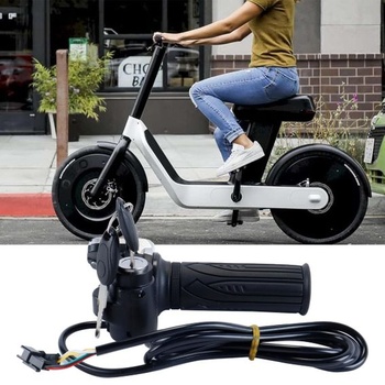 Páčka plynu pre elektrobicykle, 48 V, páčka rýchlosti s ukazovateľom napätia a prúdu