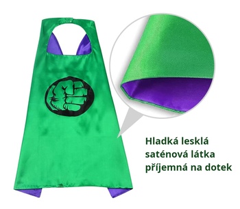 Detský karnevalový prevlek Avengers Hulk Fist 2v1