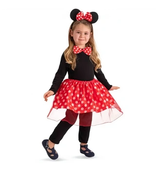 Detský kostým Myška Minnie s motýlikom 3v1