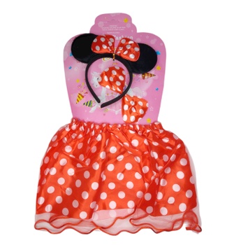 Detský kostým Myška Minnie s motýlikom 3v1