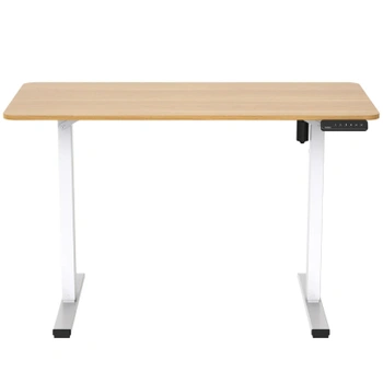 Výškovo nastaviteľný stôl FQ2M-1260-EUV2, 120 x 60 cm, javor/biely - A