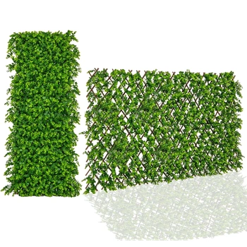 Dekoratívny umelý eukalyptový plotový panel, 180 x 90 cm,…