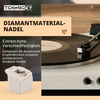 2 náhradní hroty pro gramofony Audio-Technica ATN3600LC, náhradní hroty s čisticím kartáčkem