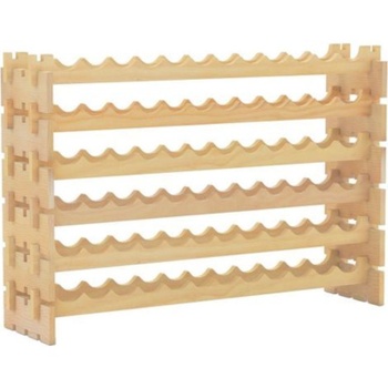 Stojan na víno JV13041NA, 6 poschodí, 72 fliaš, 120 x 29 x 79 cm, prírodný - N