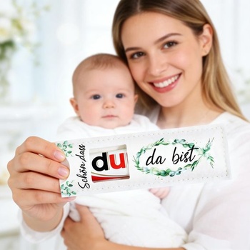 24 ks Těší mě, Dárky ke křtu/přijímání, Plstěný dárkový balicí papír, Čokoládové balení, Vzor