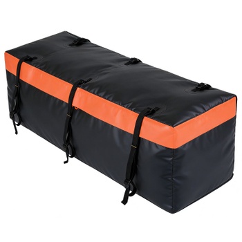 Batožinový box BU10017OR, 250 l, vodeodolný, oranžovo/čierna - A