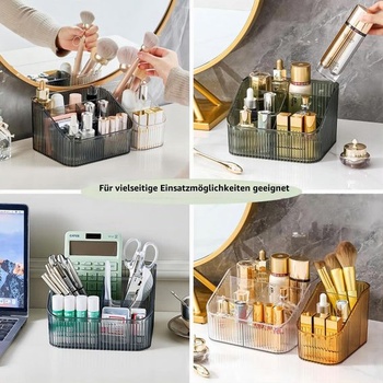 DASITON Organizér na make-up, Kozmetický organizér s 5 priehradkami, Akrylový kozmetický úložný
