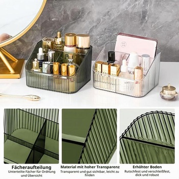 DASITON Organizér na make-up, Kozmetický organizér s 5 priehradkami, Akrylový kozmetický úložný